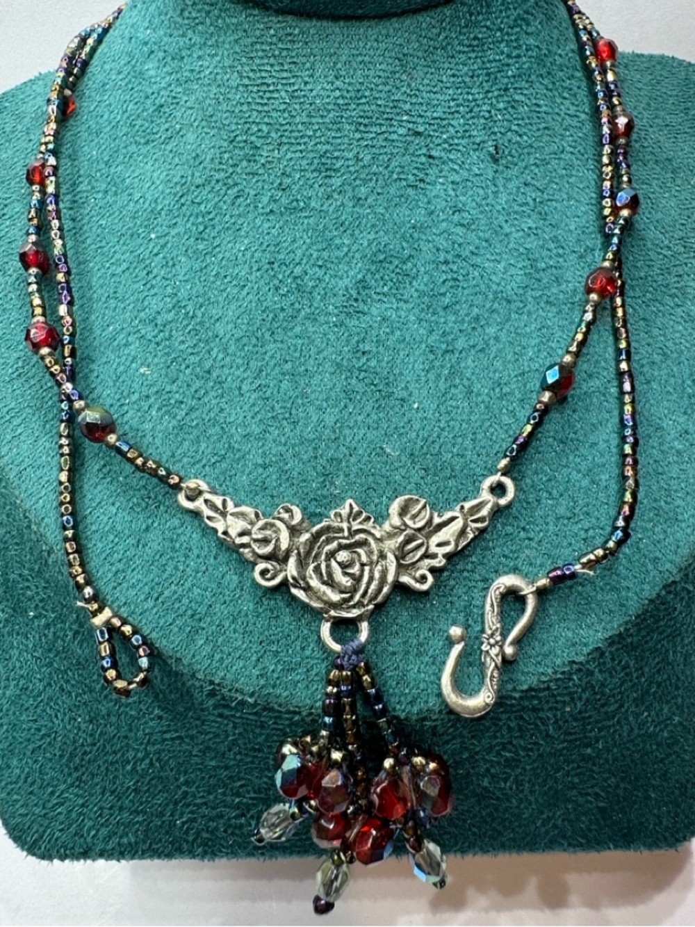 Fairycore Designer RF Rose Pendant Necklace - Picture 7 of 7